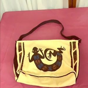 Cute lizard print handbag